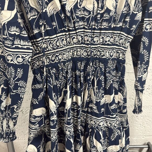 Blue and White Patterned Dress BEYOND By Vera Size Medium - NWOT - Picture 3 of 4
